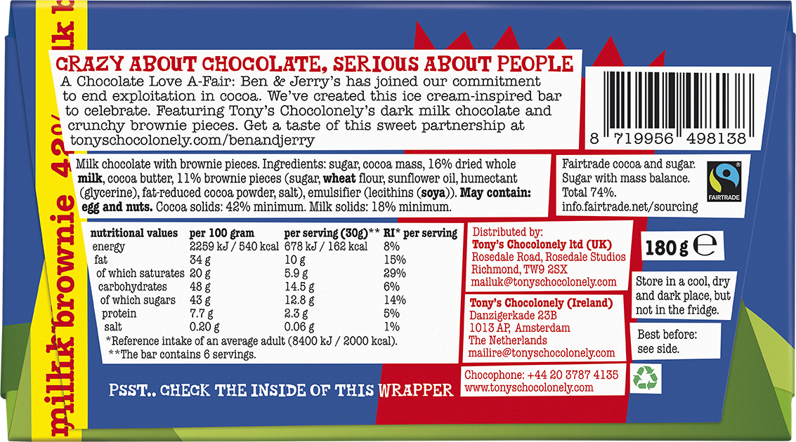 dark milk brownie 42%
