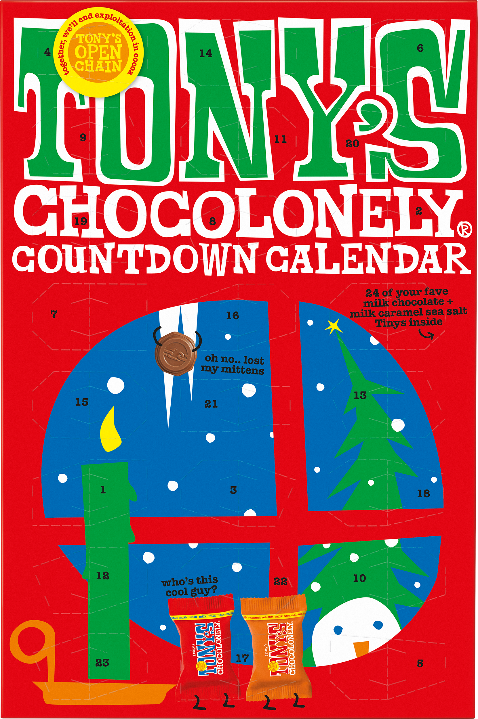 new smaller countdown calendar-Tony’s Chocolonely United Kingdom