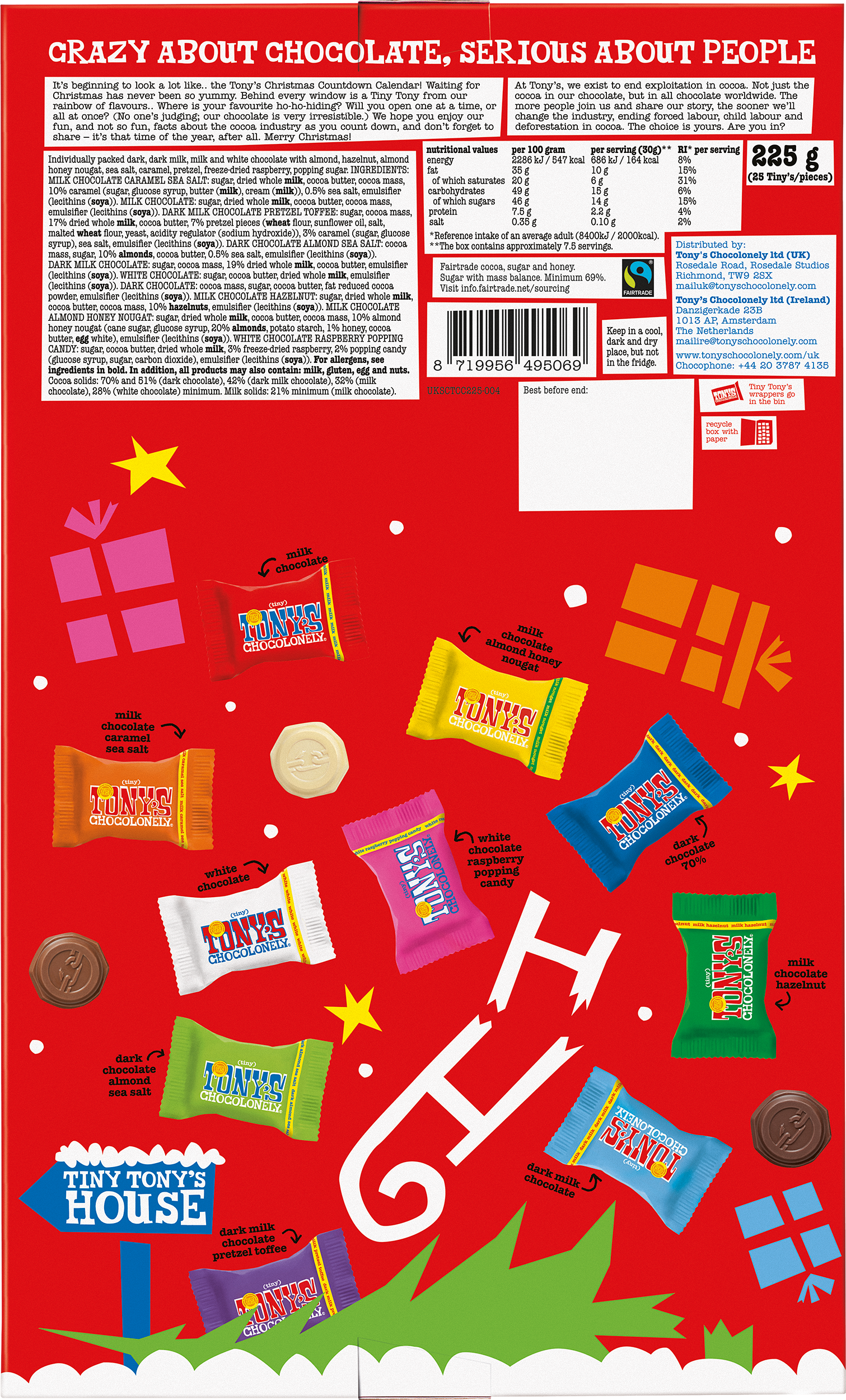 Tiny's Countdown Calendar-Tony’s Chocolonely United Kingdom