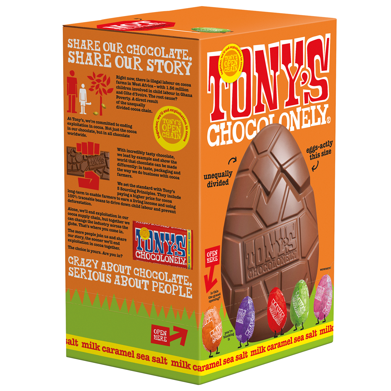 milk caramel sea salt chocolate easter egg-Tony’s Chocolonely United Kingdom
