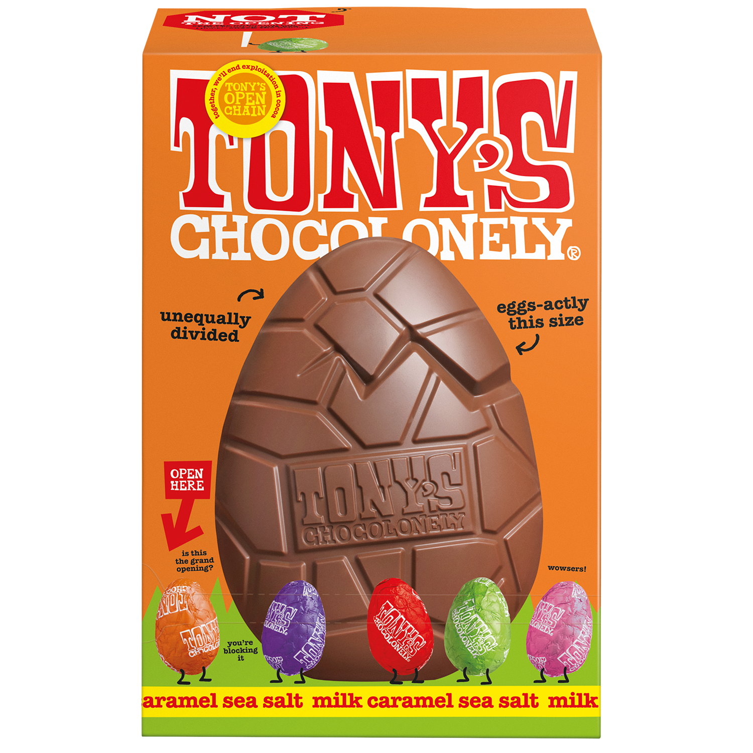 milk caramel sea salt chocolate easter egg-Tony’s Chocolonely United Kingdom