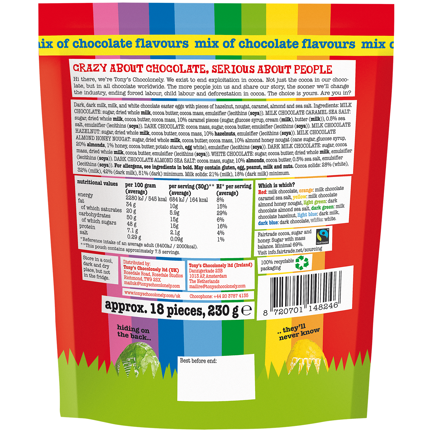 easter eggs mix pouch-Tony’s Chocolonely United Kingdom