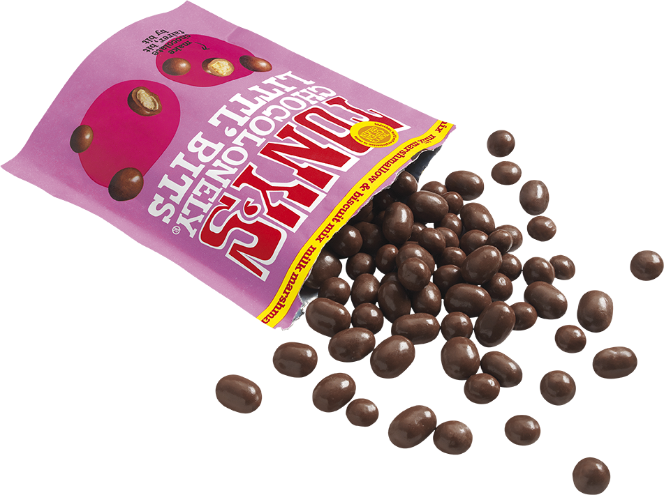 Littl' Bits milk marshmallow & biscuit mix open pouch - Tony's Chocolonely United Kingdom
