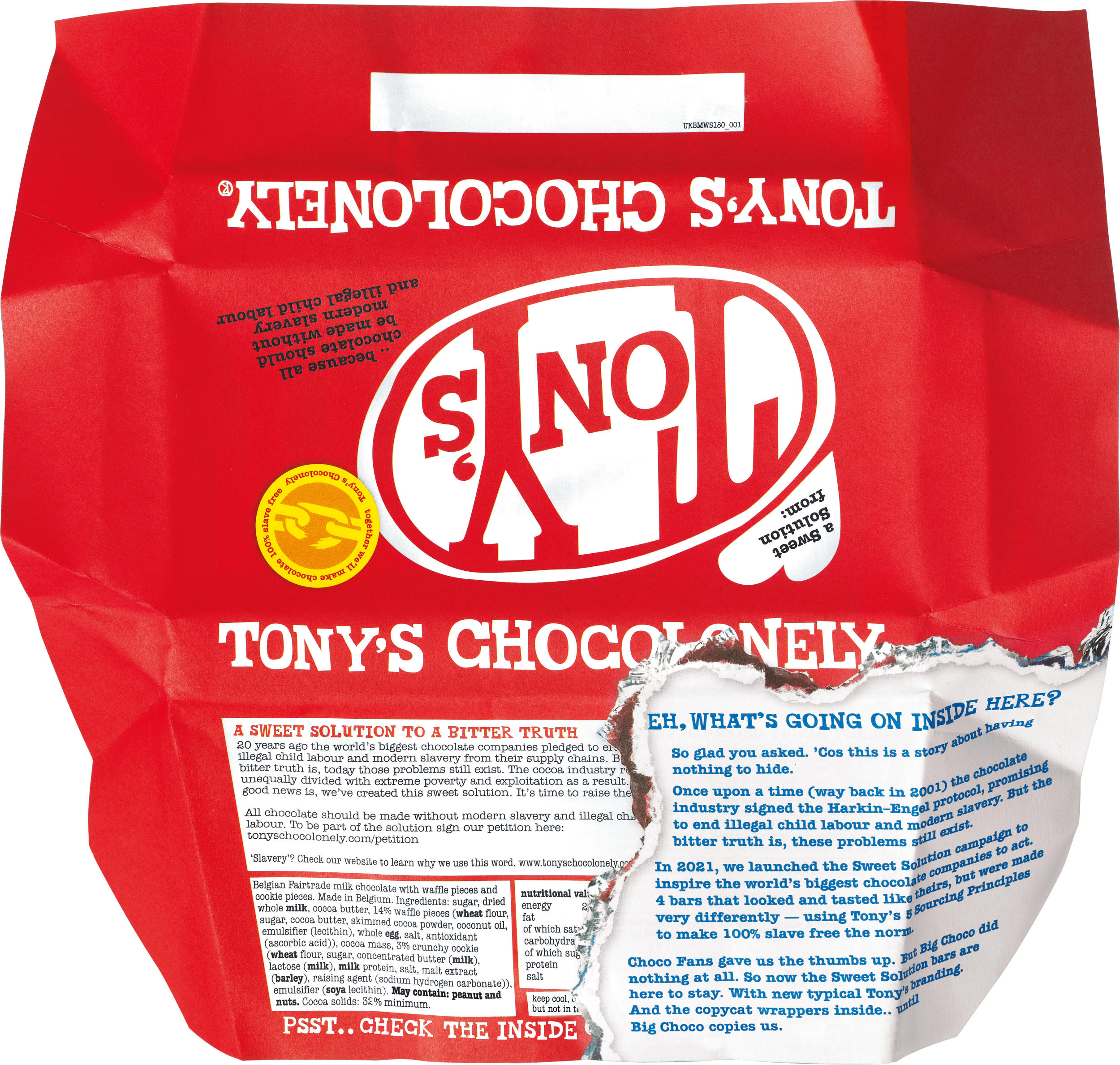 milk crispy wafer 32%-Tony’s Chocolonely United Kingdom