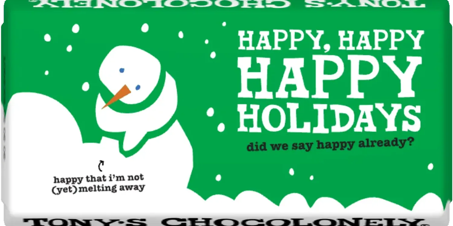 Happy Happy Holidays-Tony’s Chocolonely United Kingdom