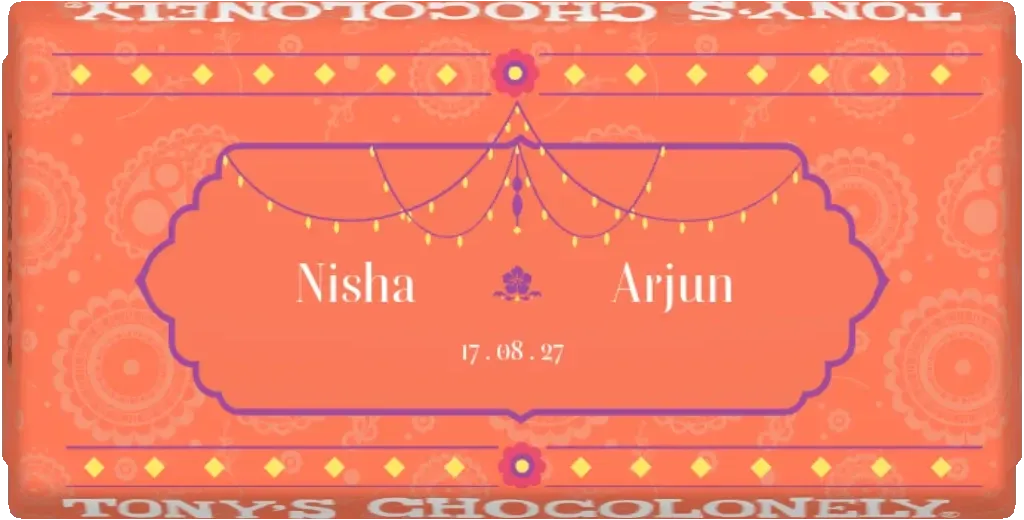 golden garlands wedding