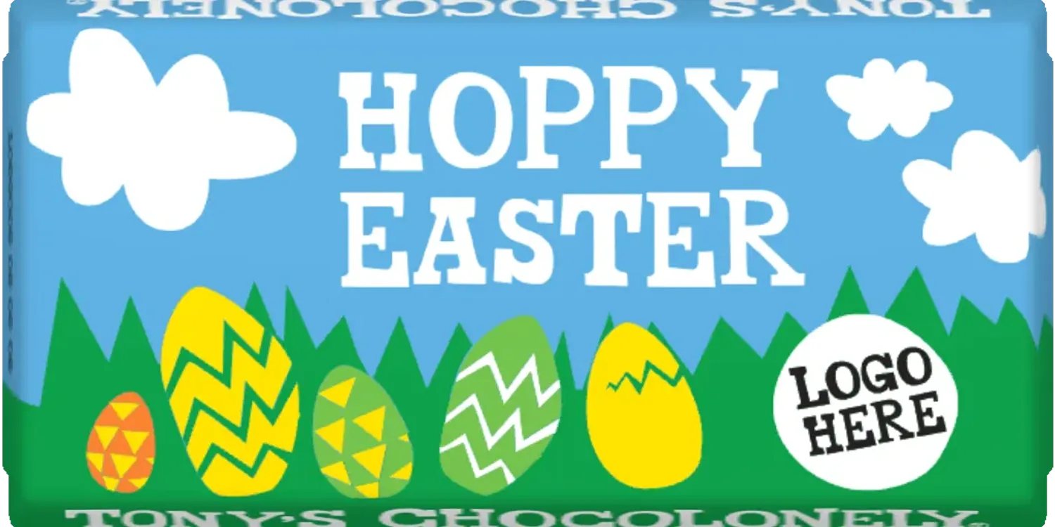 hoppy easter logo-Tony’s Chocolonely United Kingdom