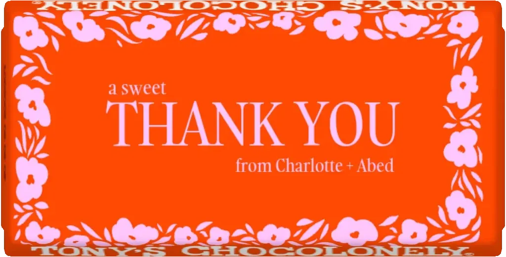 wedding thank you
