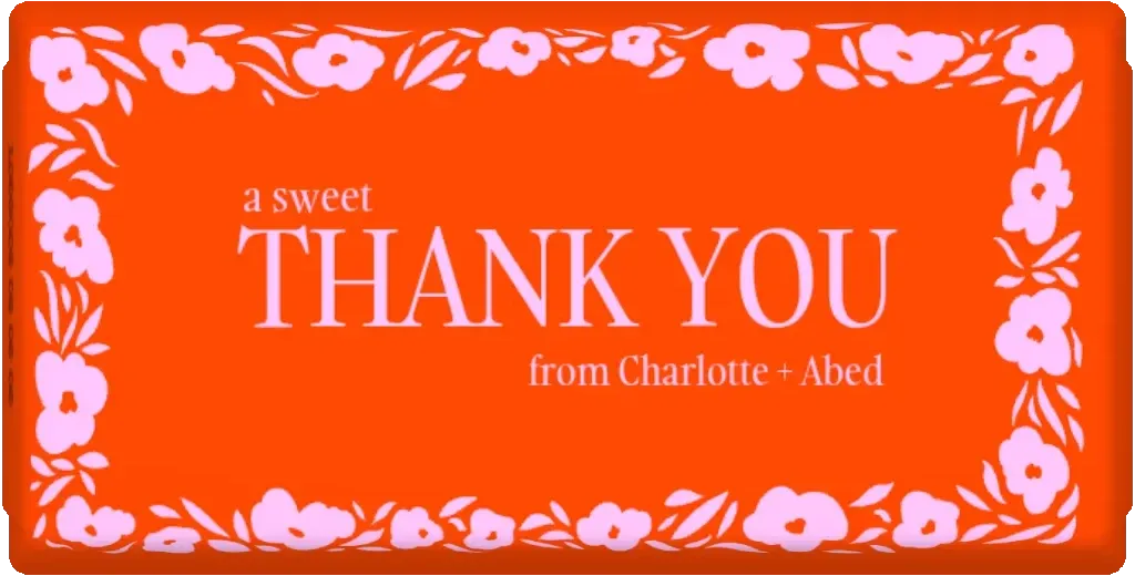 wedding thank you