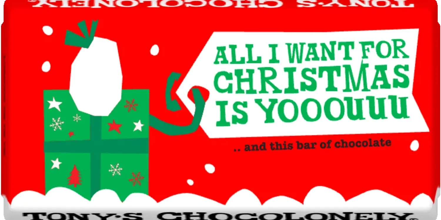 All I want for Christmas-Tony’s Chocolonely United Kingdom