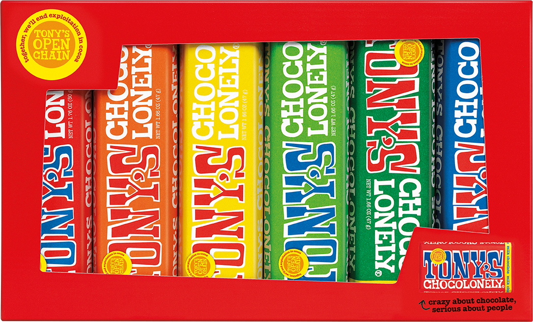 tony's chocolonely small bar tasting gift pack
