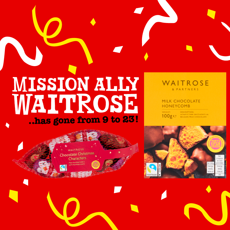 Waitrose is expanding its Tony’s Open Chain-sourced choco range!