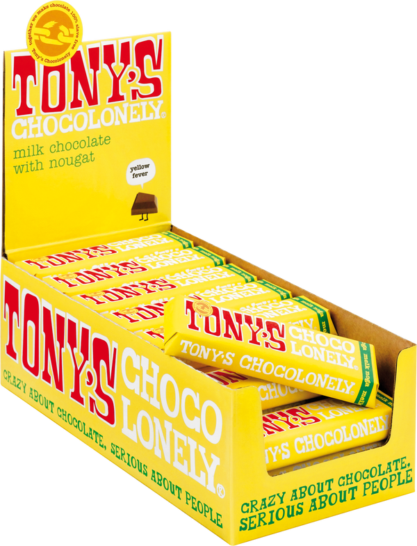 milk almond honey nougat 32%-Tony’s Chocolonely United Kingdom