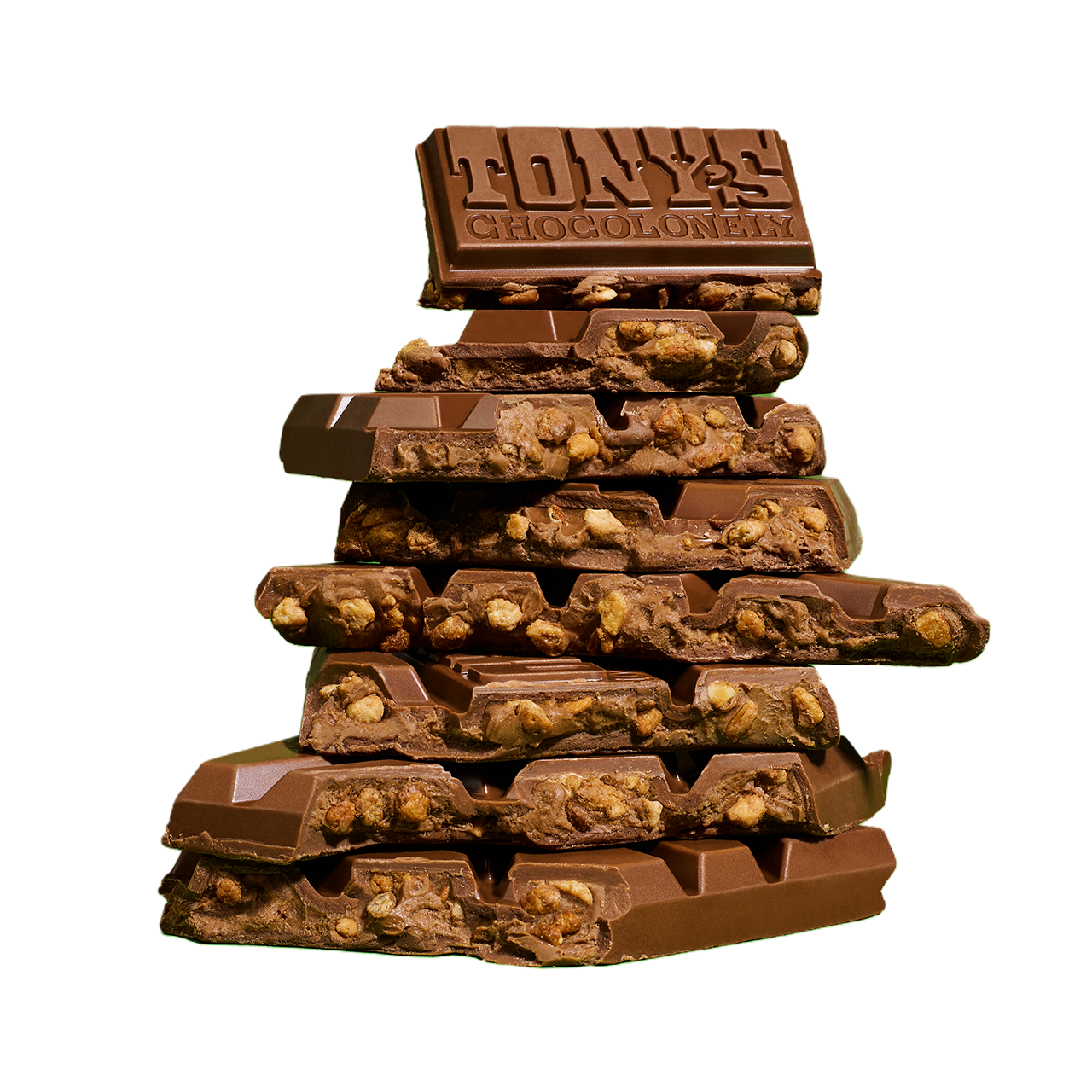 filled creamy milk chocolate praline crunch
