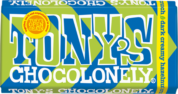 Vegan Dark Hazelnut Crunch Chocolate Bar – Tony's Chocolonely UK