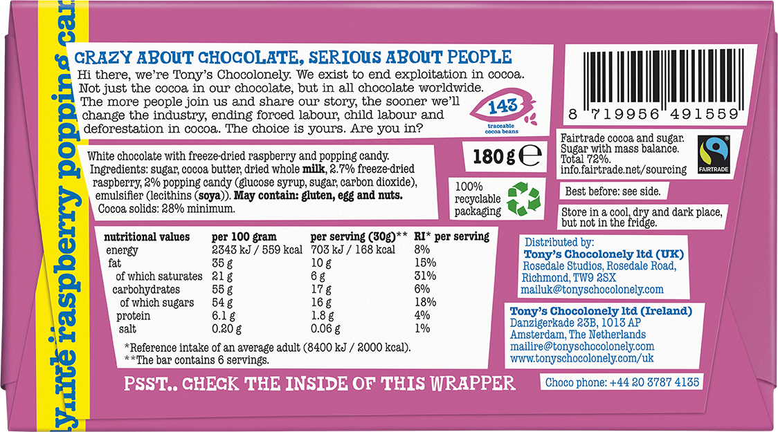 white raspberry popping candy 28%