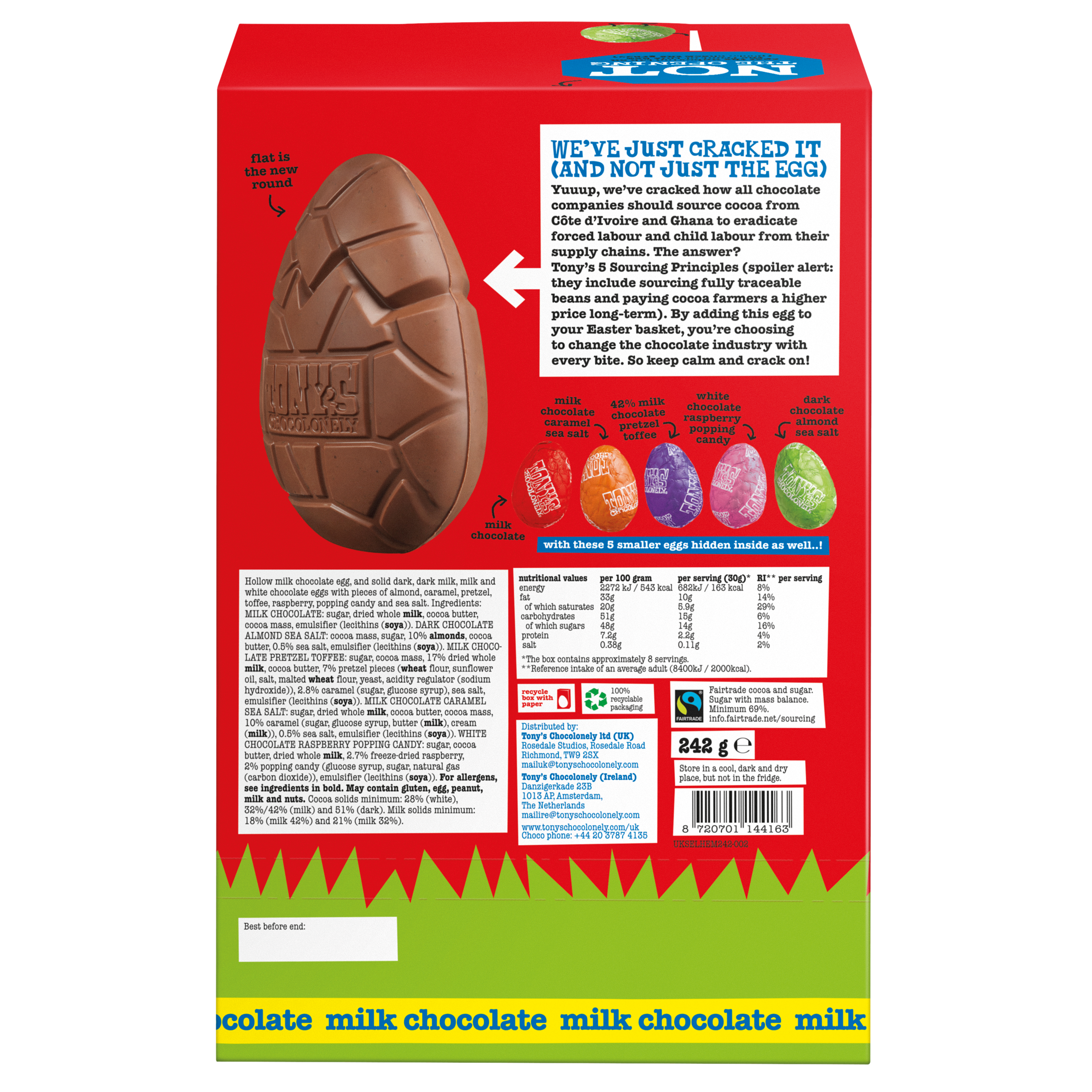 milk chocolate easter egg