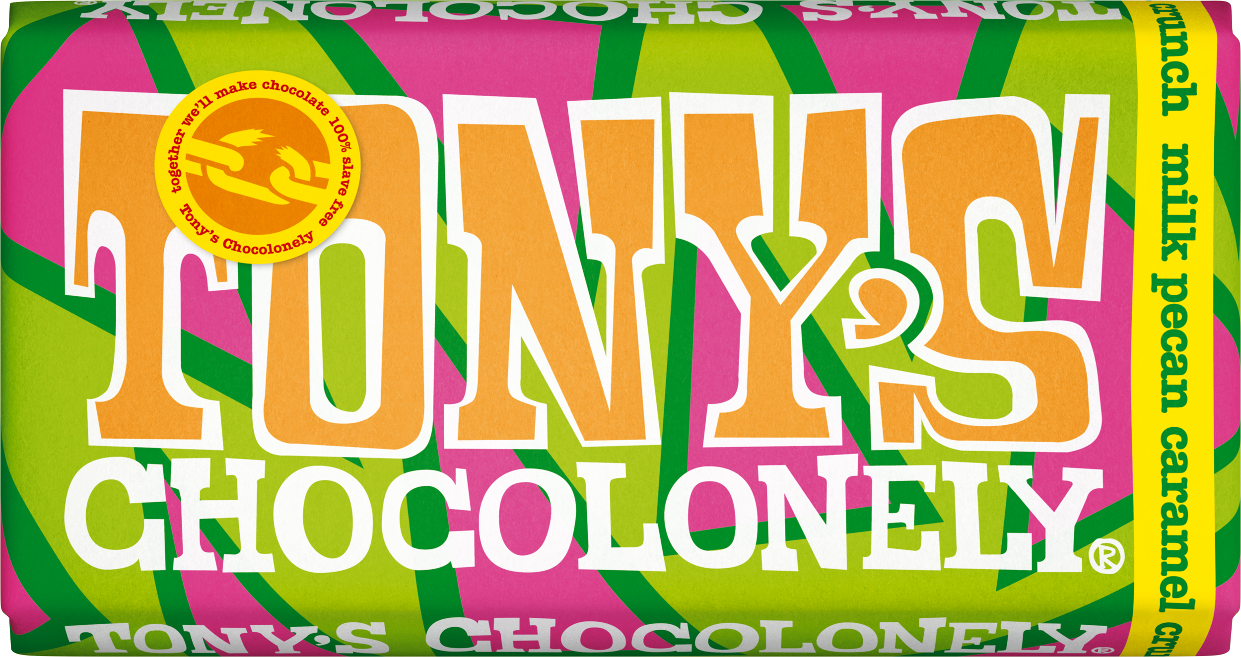 milk pecan caramel crunch 32%-Tony’s Chocolonely United Kingdom