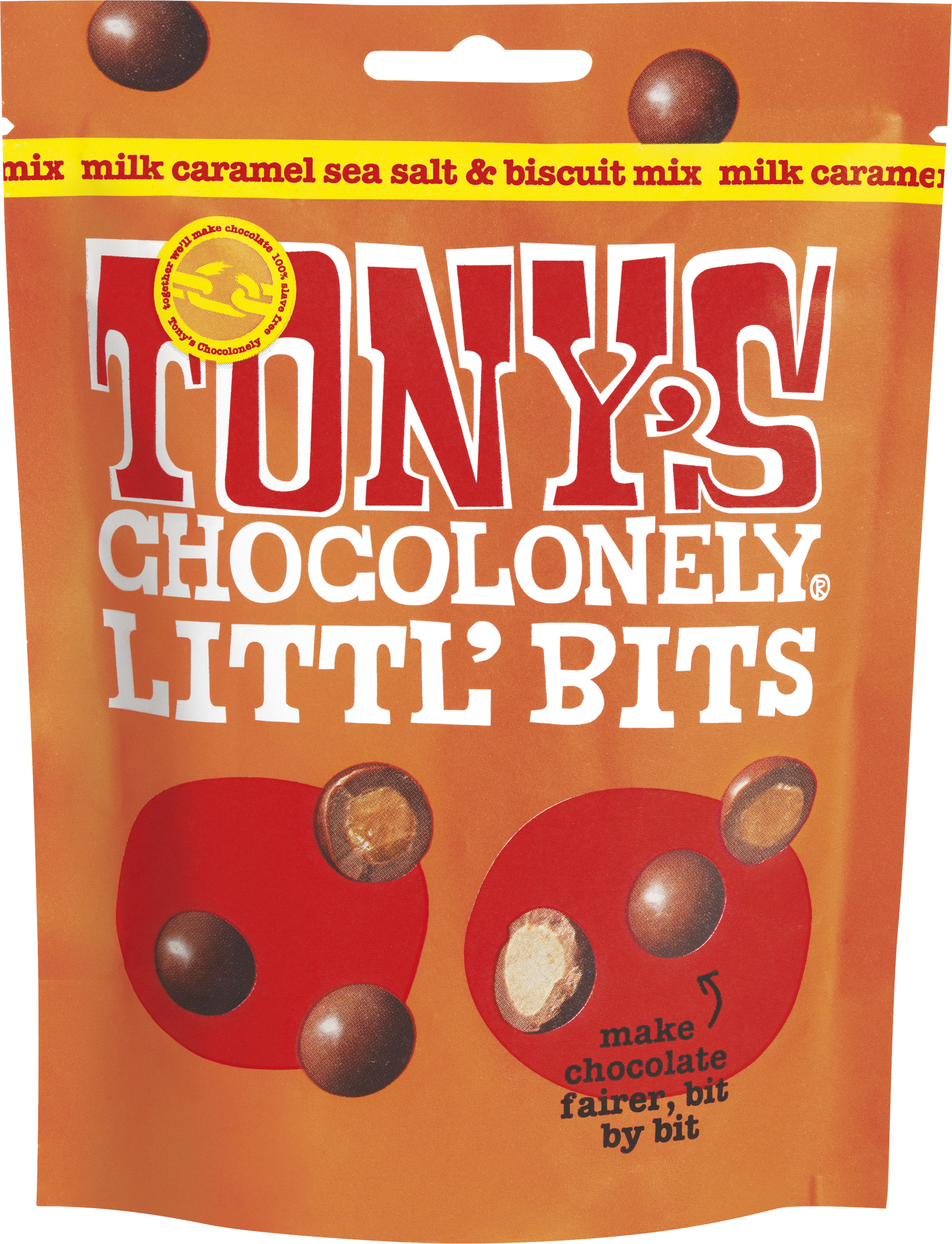 Littl’ Bits milk caramel sea salt biscuit-Tony’s Chocolonely United Kingdom